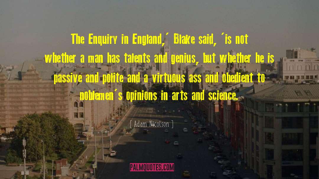 Adam Nicolson Quotes: The Enquiry in England,' Blake