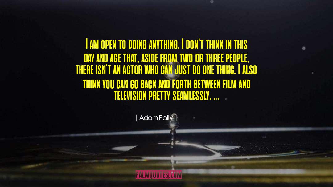 Adam Pally Quotes: I am open to doing