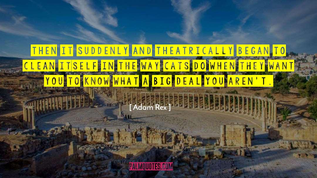 Adam Rex Quotes: Then it suddenly and theatrically