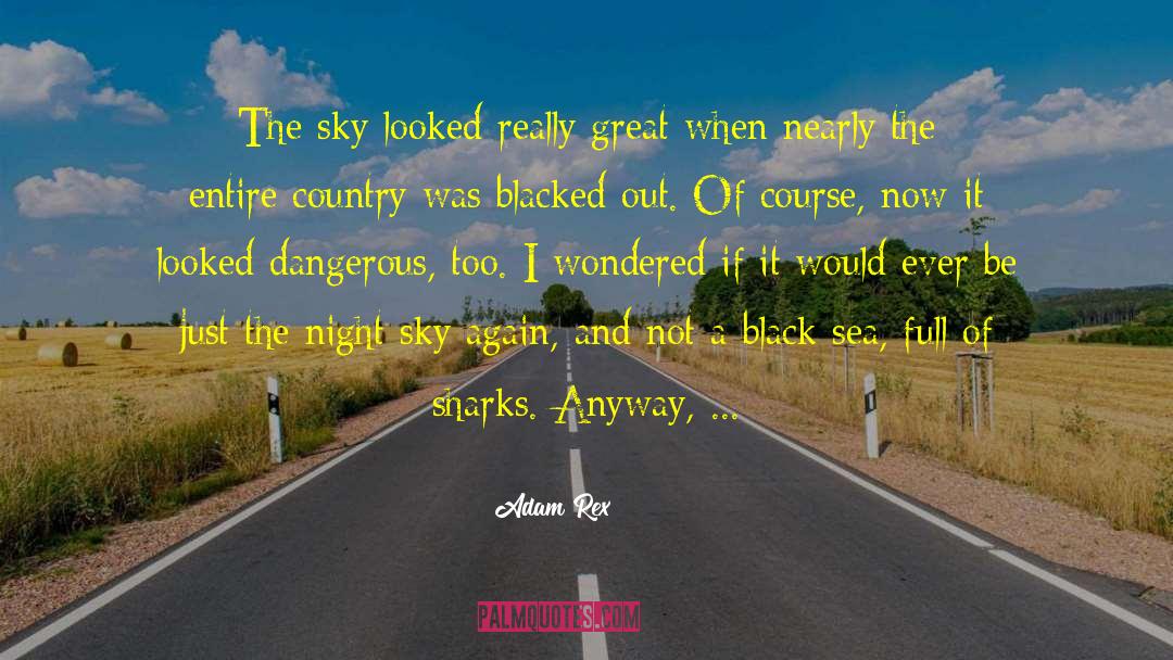 Adam Rex Quotes: The sky looked really great