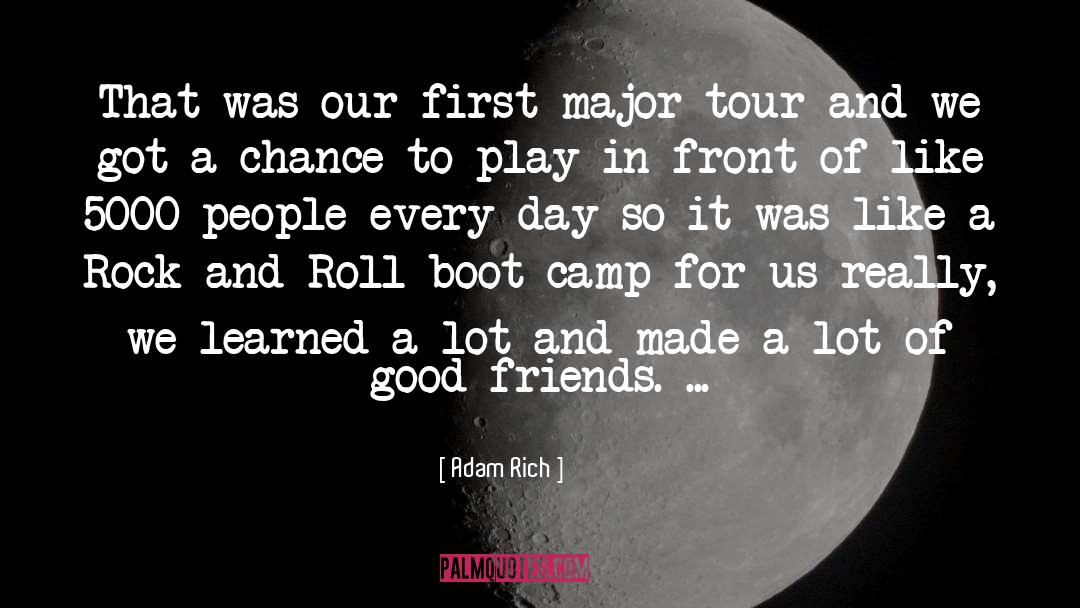 Adam Rich Quotes: That was our first major