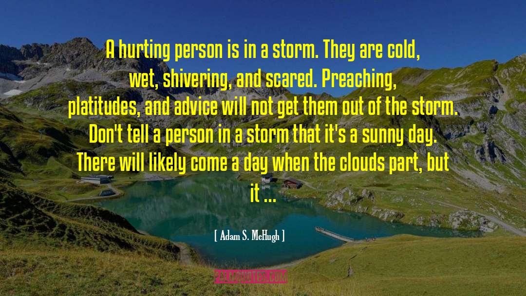 Adam S. McHugh Quotes: A hurting person is in