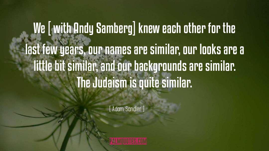 Adam Sandler Quotes: We [ with Andy Samberg]