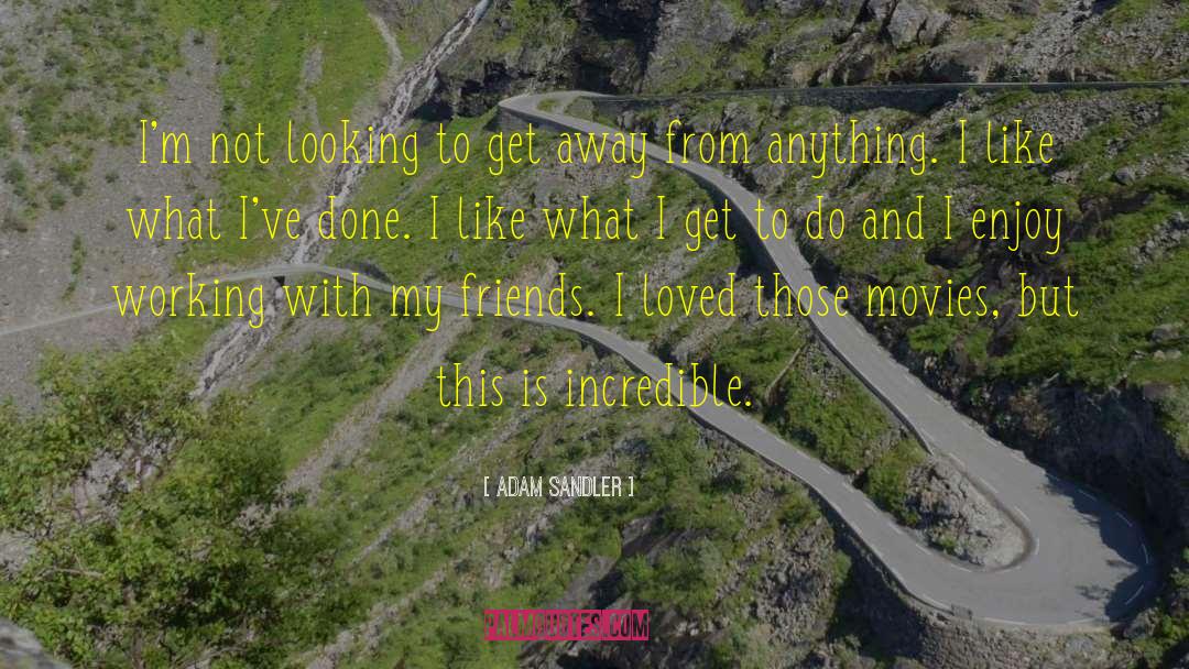 Adam Sandler Quotes: I'm not looking to get