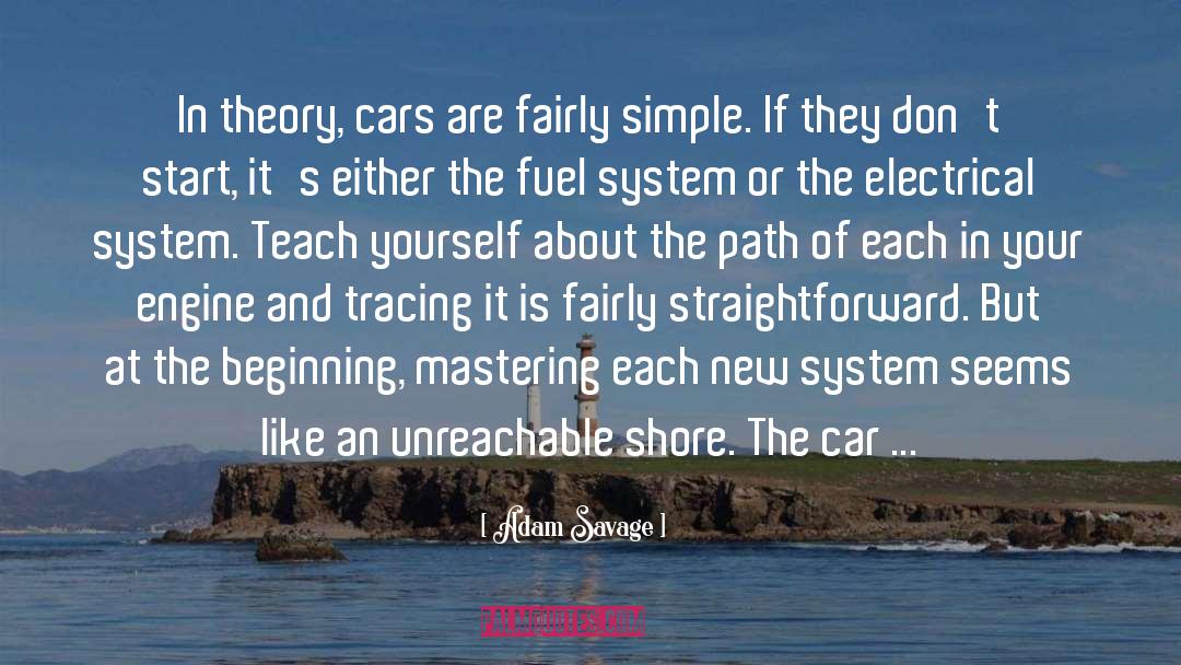 Adam Savage Quotes: In theory, cars are fairly