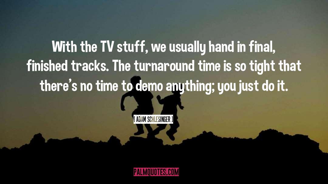 Adam Schlesinger Quotes: With the TV stuff, we