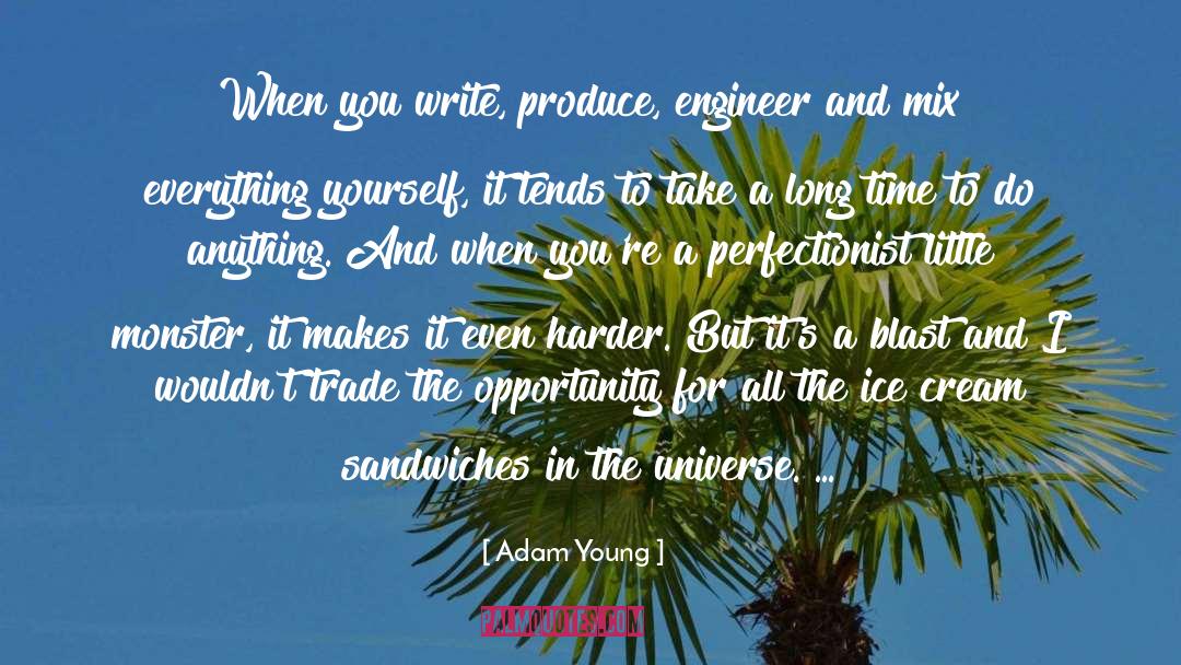 Adam Young Quotes: When you write, produce, engineer