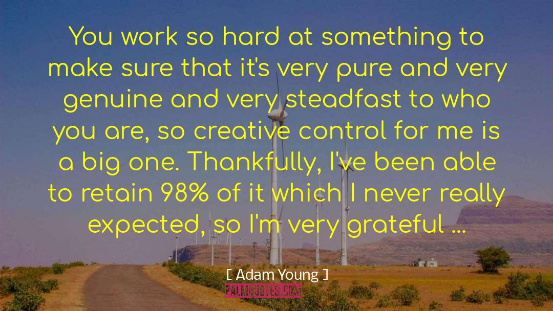 Adam Young Quotes: You work so hard at