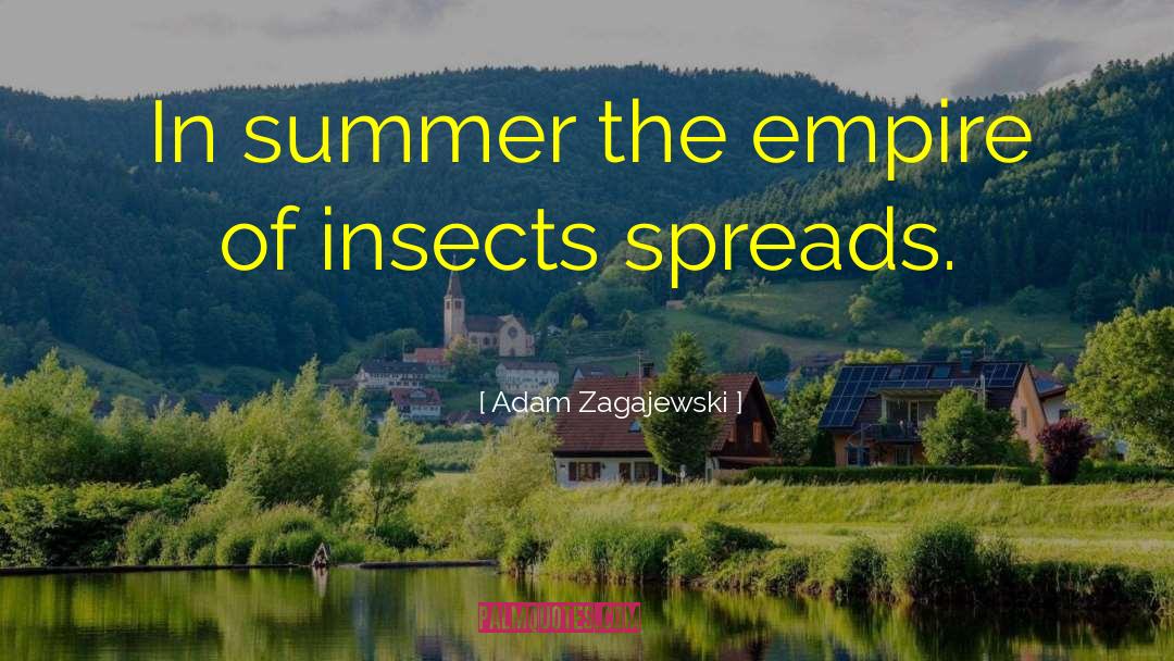 Adam Zagajewski Quotes: In summer the empire of