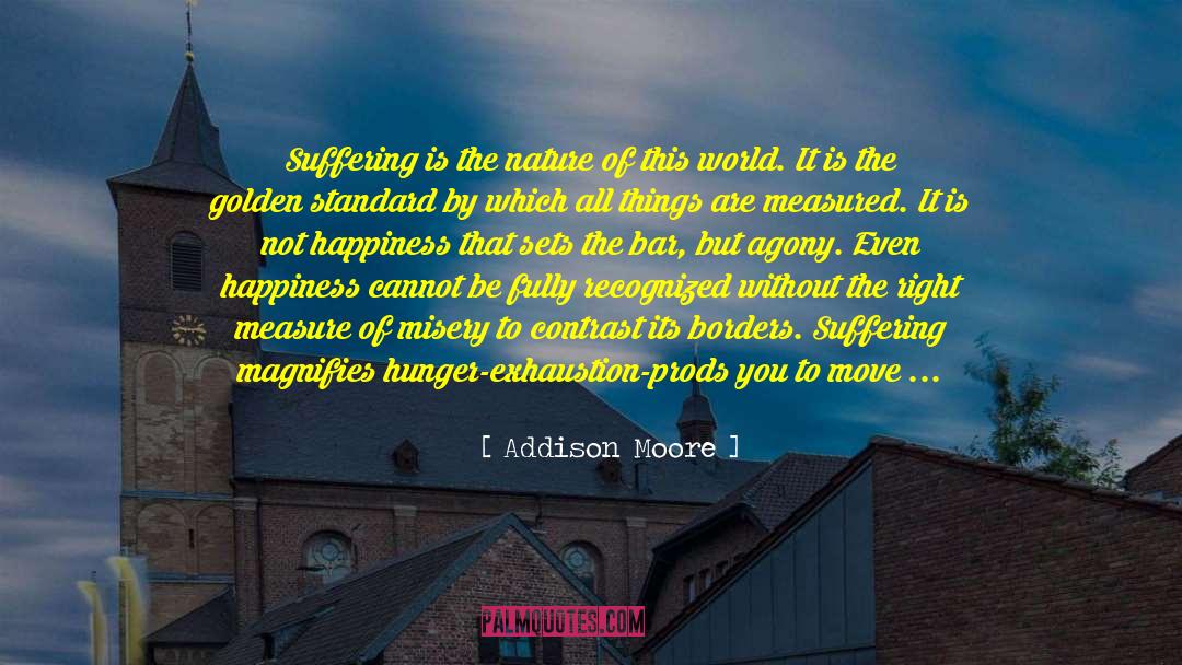 Addison Moore Quotes: Suffering is the nature of