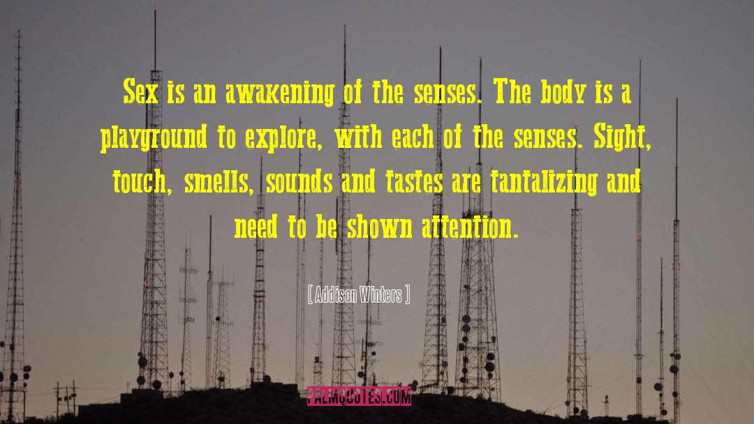 Addison Winters Quotes: Sex is an awakening of