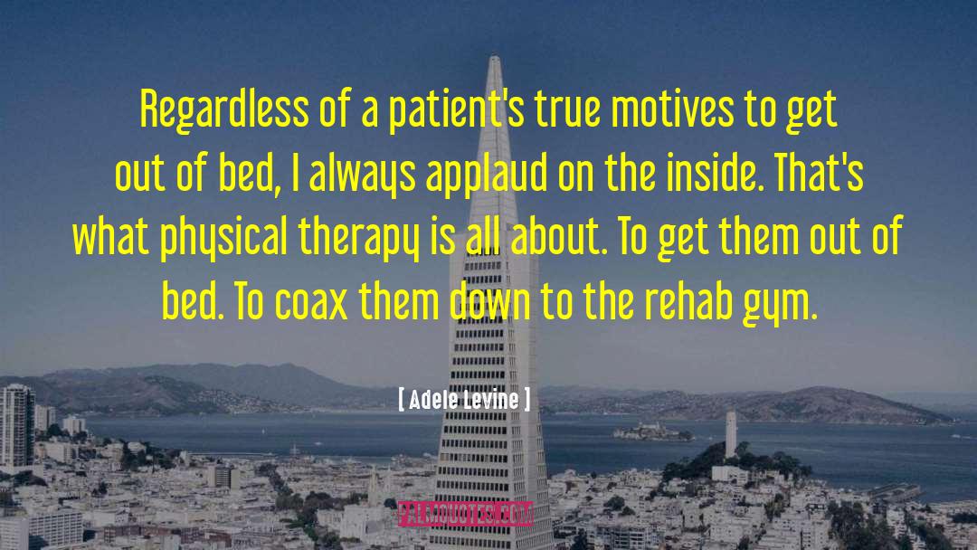 Adele Levine Quotes: Regardless of a patient's true