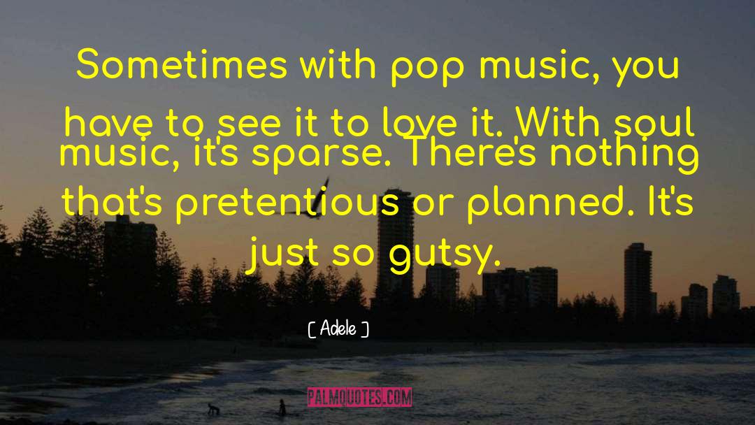 Adele Quotes: Sometimes with pop music, you