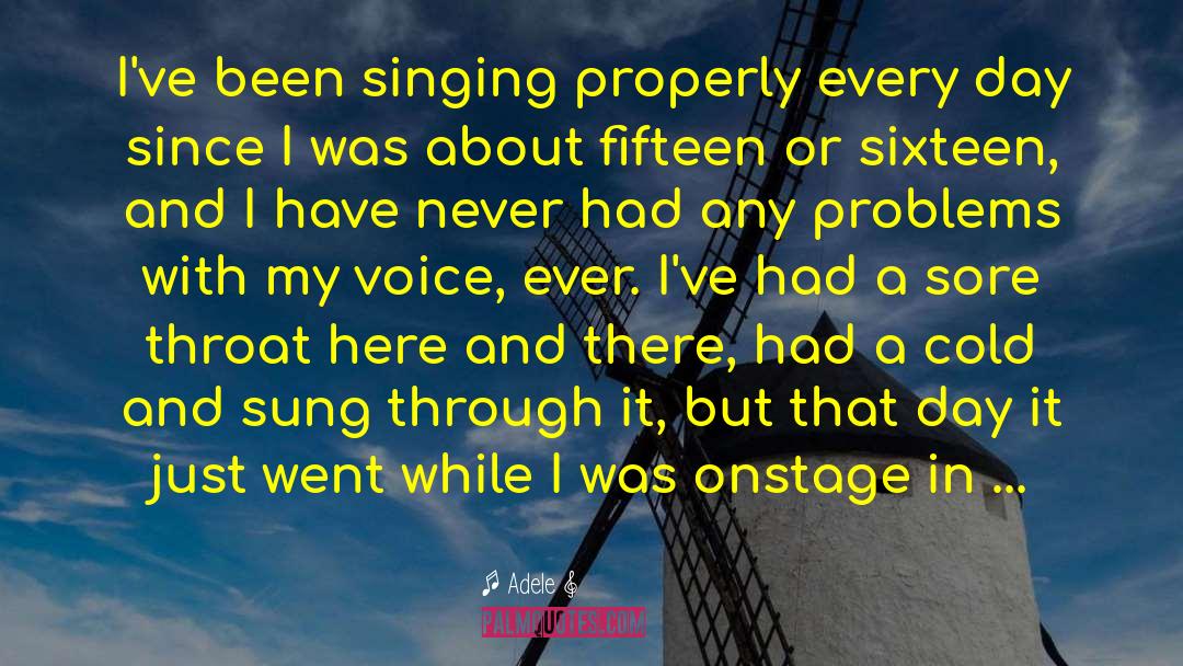 Adele Quotes: I've been singing properly every