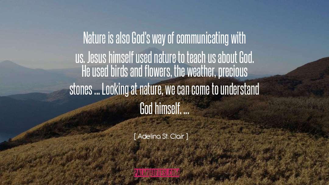 Adelina St. Clair Quotes: Nature is also God's way