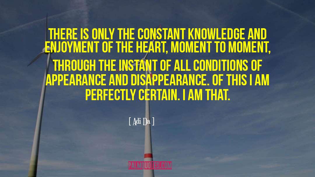 Adi Da Quotes: There is only the constant