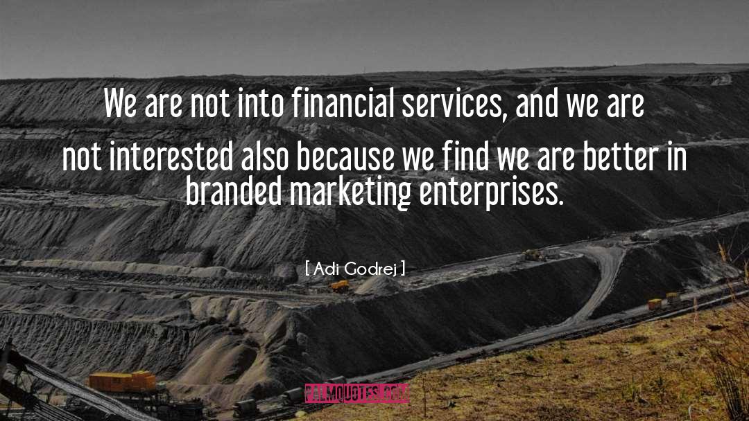 Adi Godrej Quotes: We are not into financial