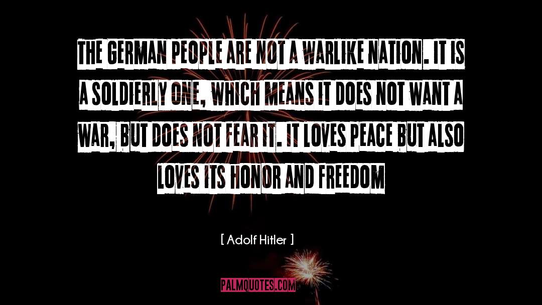 Adolf Hitler Quotes: The German people are not