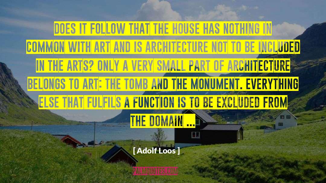 Adolf Loos Quotes: Does it follow that the