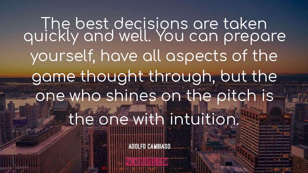 Adolfo Cambiaso Quotes: The best decisions are taken