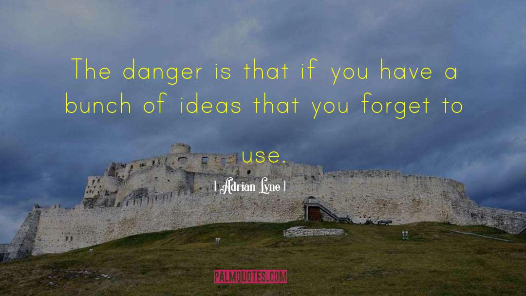 Adrian Lyne Quotes: The danger is that if