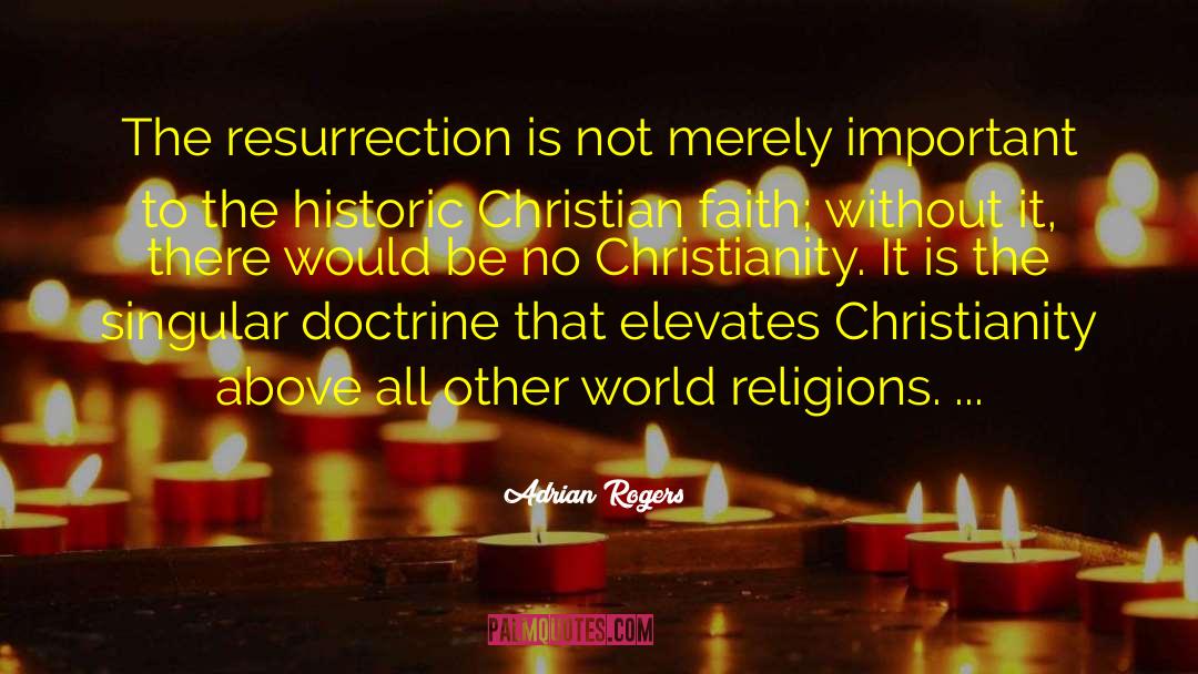 Adrian Rogers Quotes: The resurrection is not merely