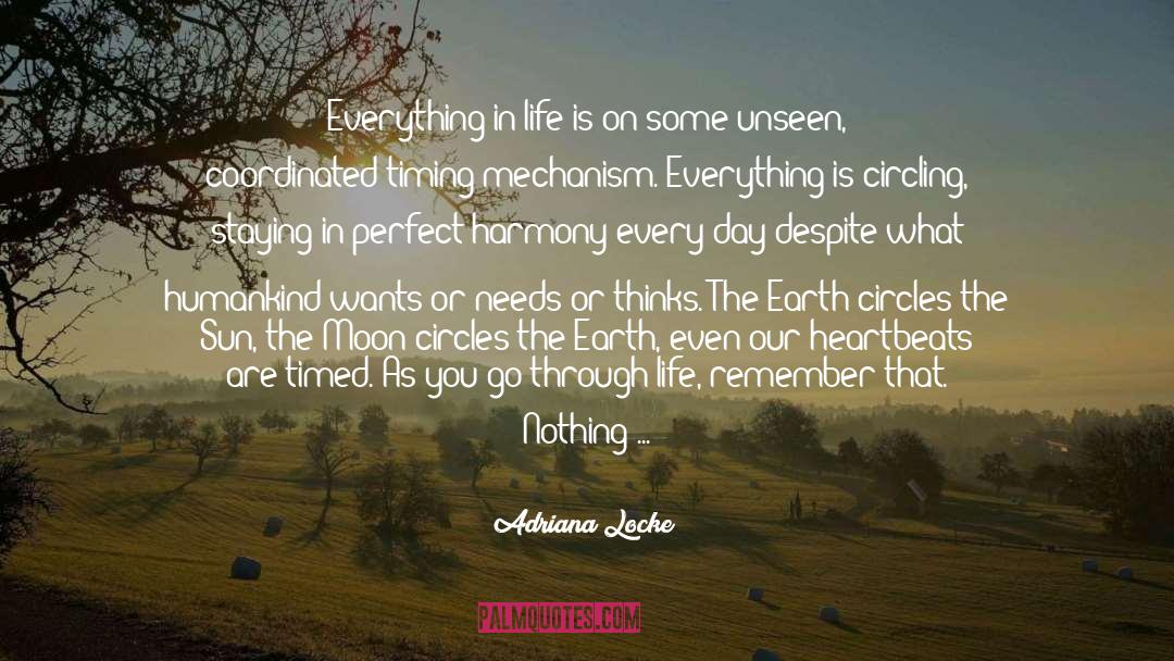 Adriana Locke Quotes: Everything in life is on