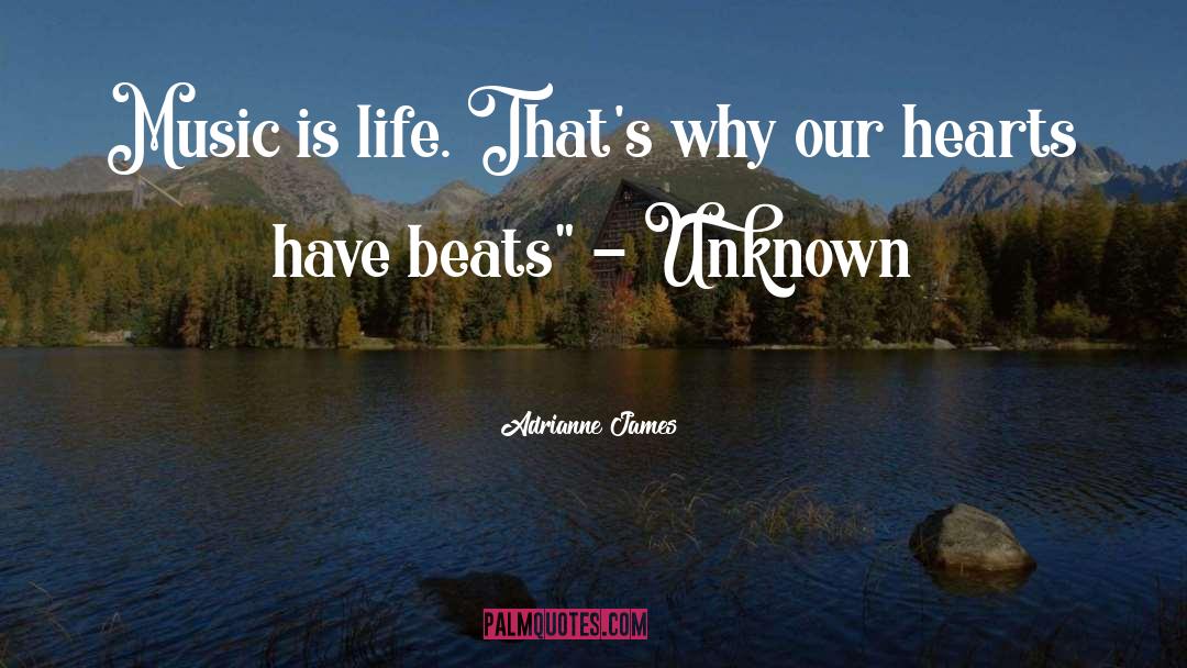 Adrianne James Quotes: Music is life. That's why