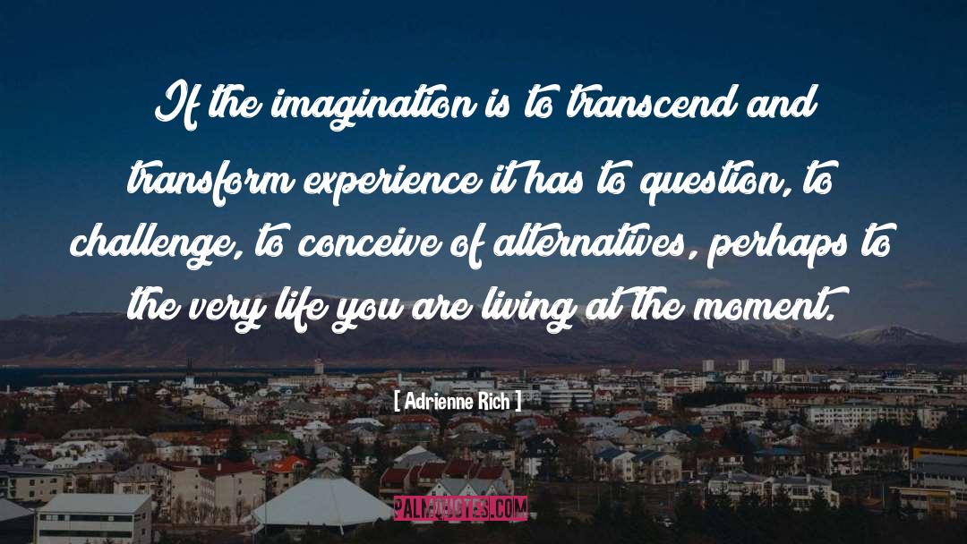 Adrienne Rich Quotes: If the imagination is to
