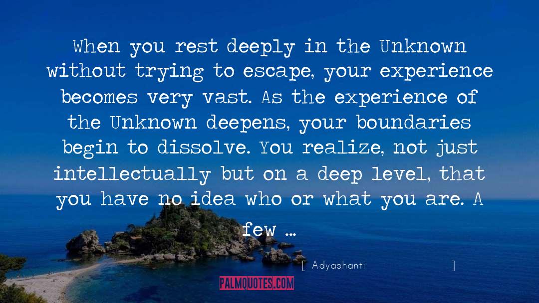 Adyashanti Quotes: When you rest deeply in