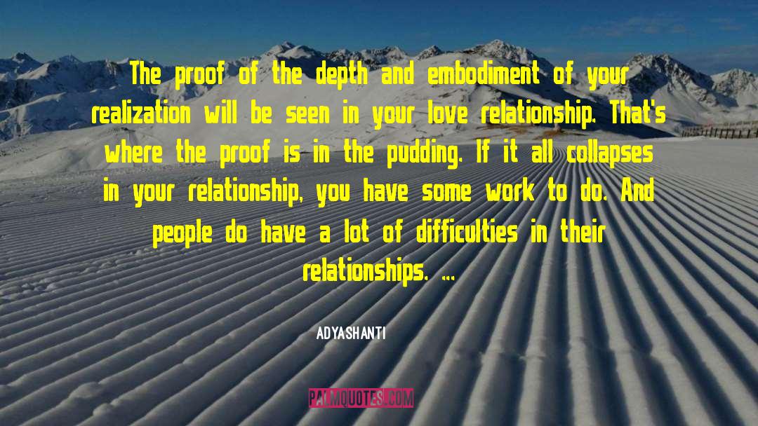 Adyashanti Quotes: The proof of the depth