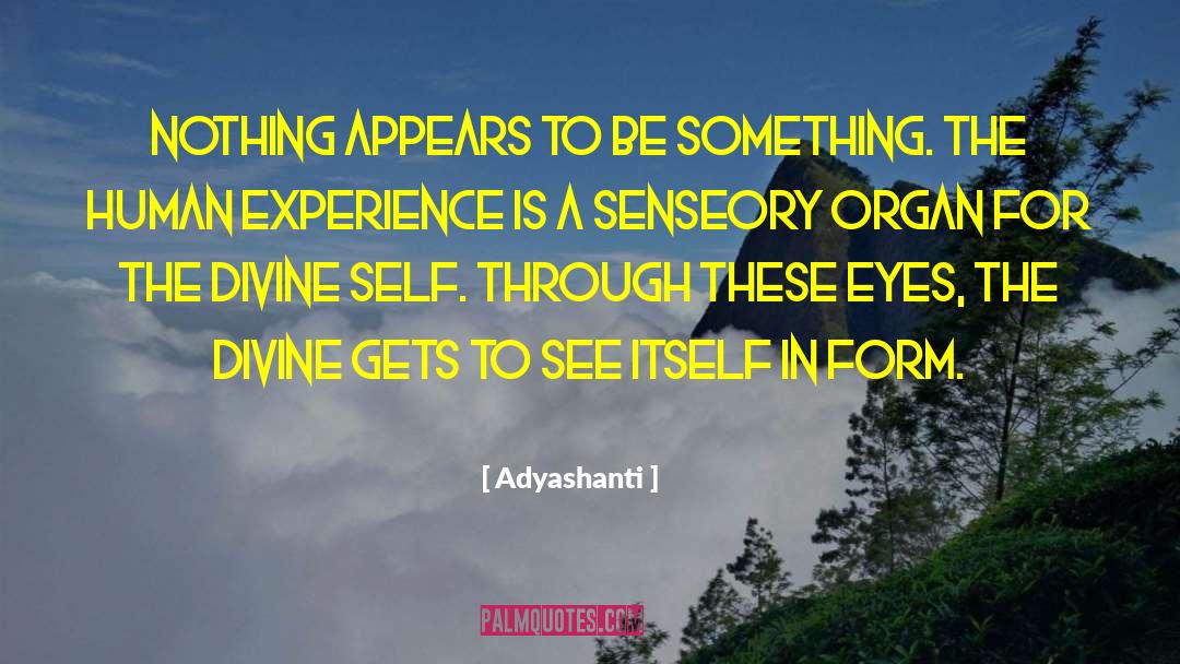 Adyashanti Quotes: Nothing appears to be something.