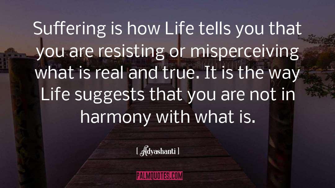 Adyashanti Quotes: Suffering is how Life tells