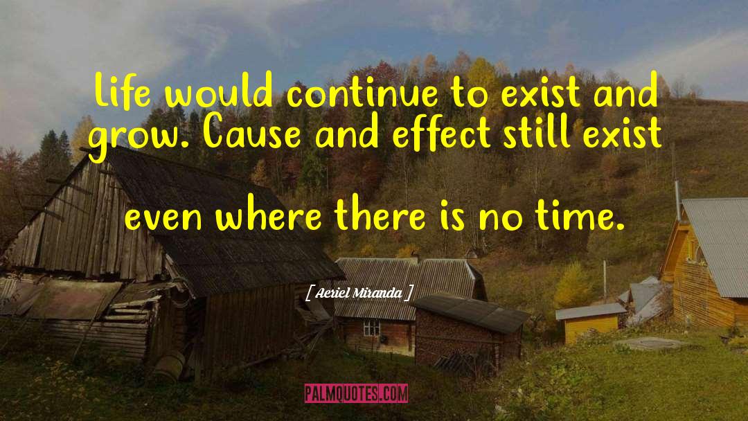 Aeriel Miranda Quotes: Life would continue to exist
