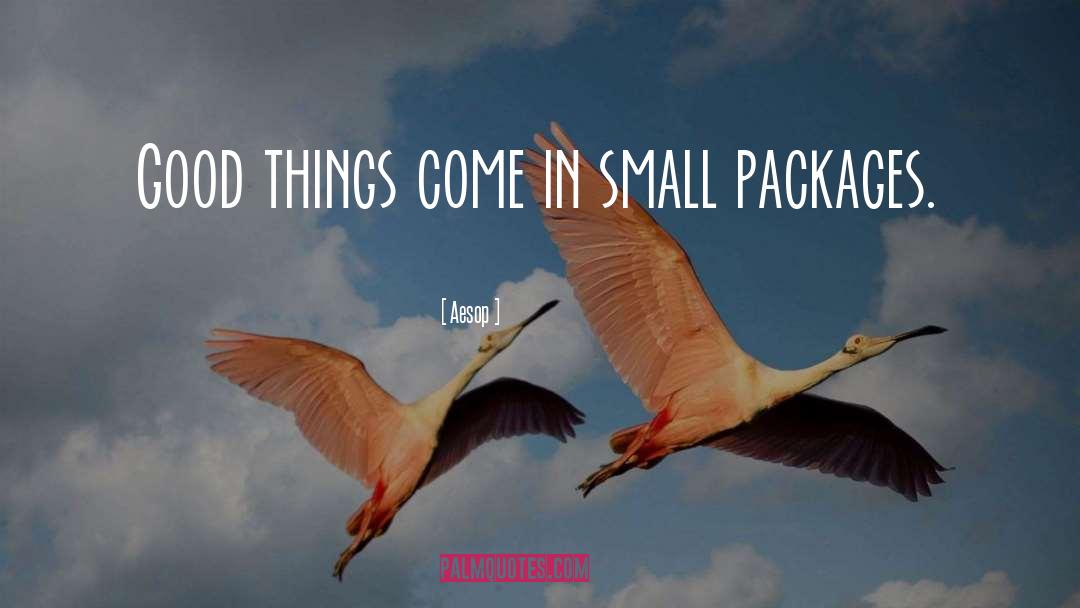 Aesop Quotes: Good things come in small