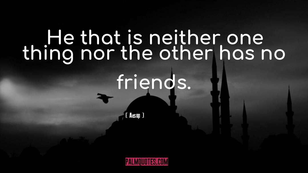Aesop Quotes: He that is neither one