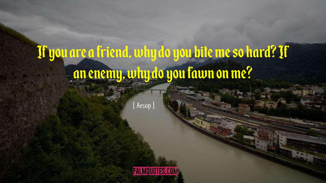 Aesop Quotes: If you are a friend,