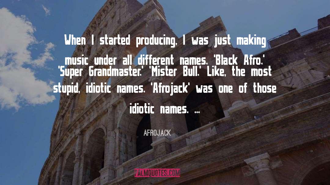 Afrojack Quotes: When I started producing, I