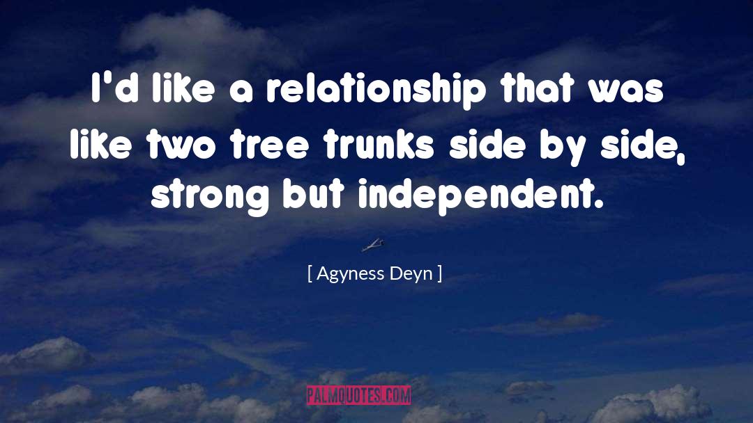 Agyness Deyn Quotes: I'd like a relationship that