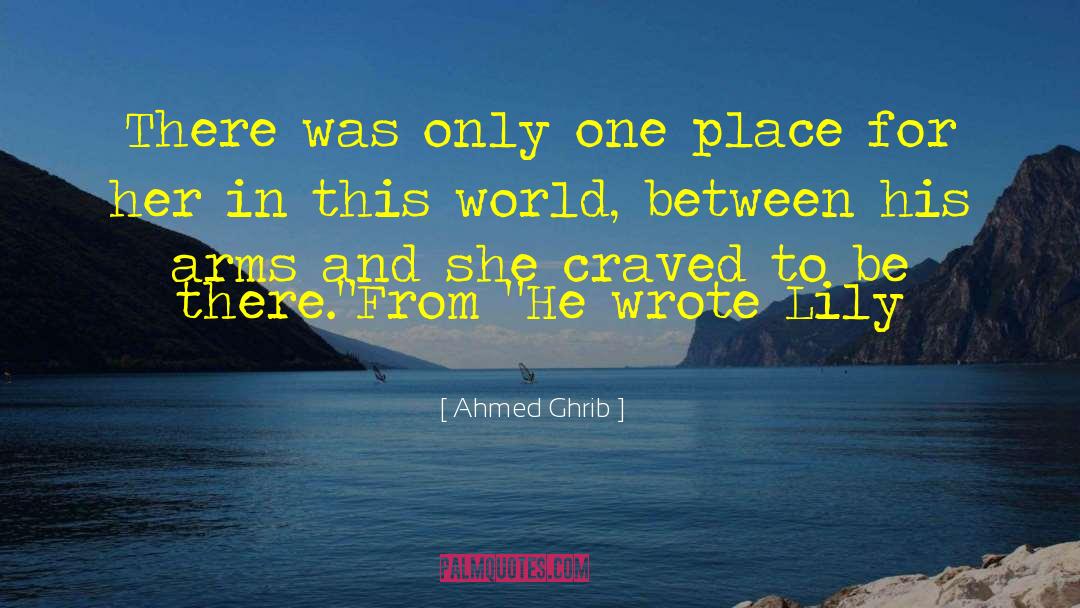 Ahmed Ghrib Quotes: There was only one place