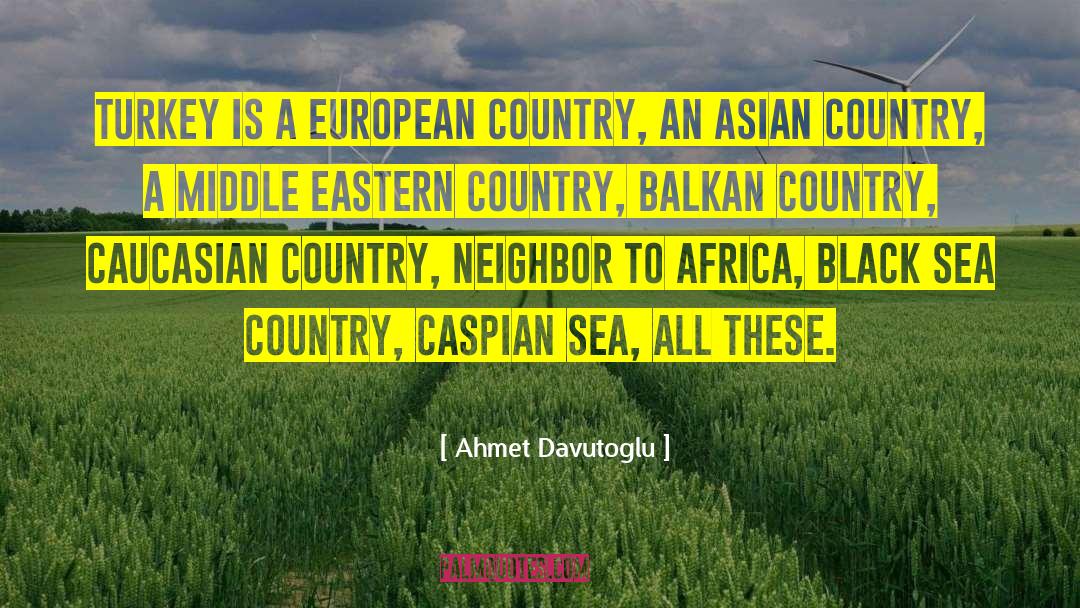 Ahmet Davutoglu Quotes: Turkey is a European country,