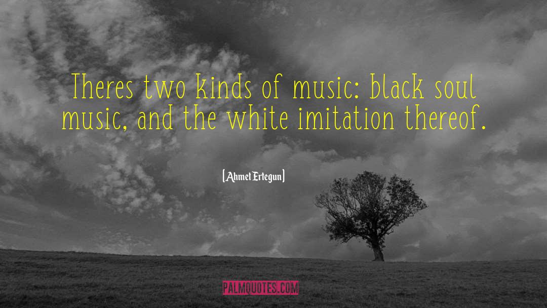 Ahmet Ertegun Quotes: Theres two kinds of music: