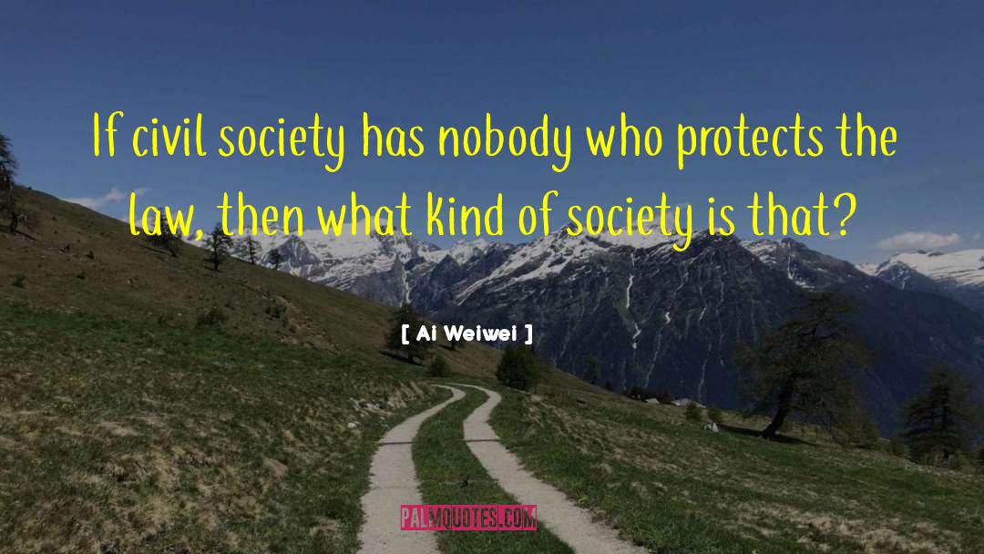 Ai Weiwei Quotes: If civil society has nobody