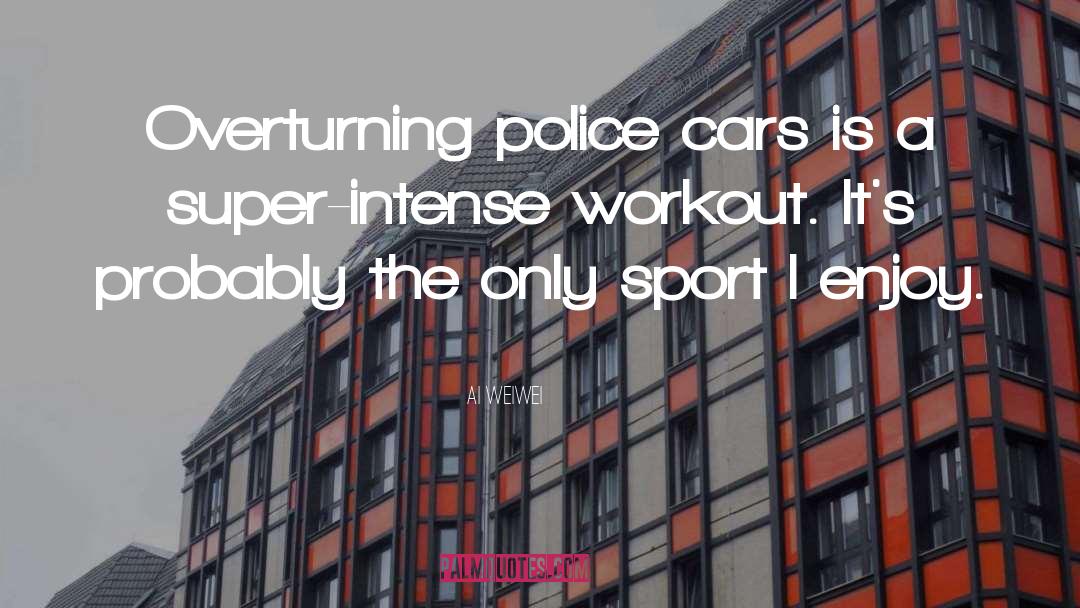 Ai Weiwei Quotes: Overturning police cars is a