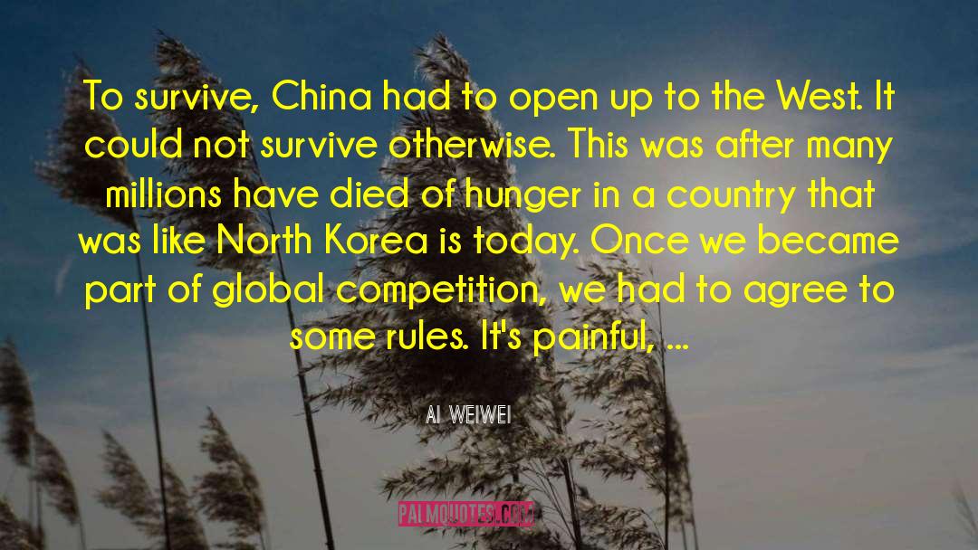 Ai Weiwei Quotes: To survive, China had to
