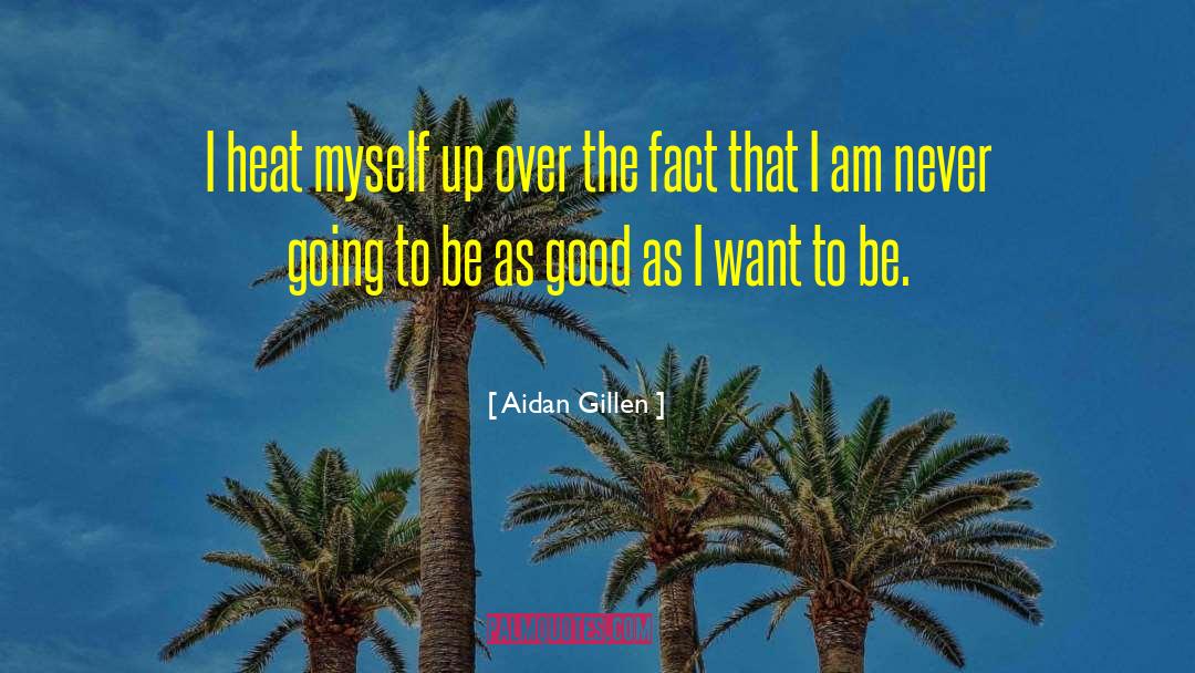 Aidan Gillen Quotes: I heat myself up over