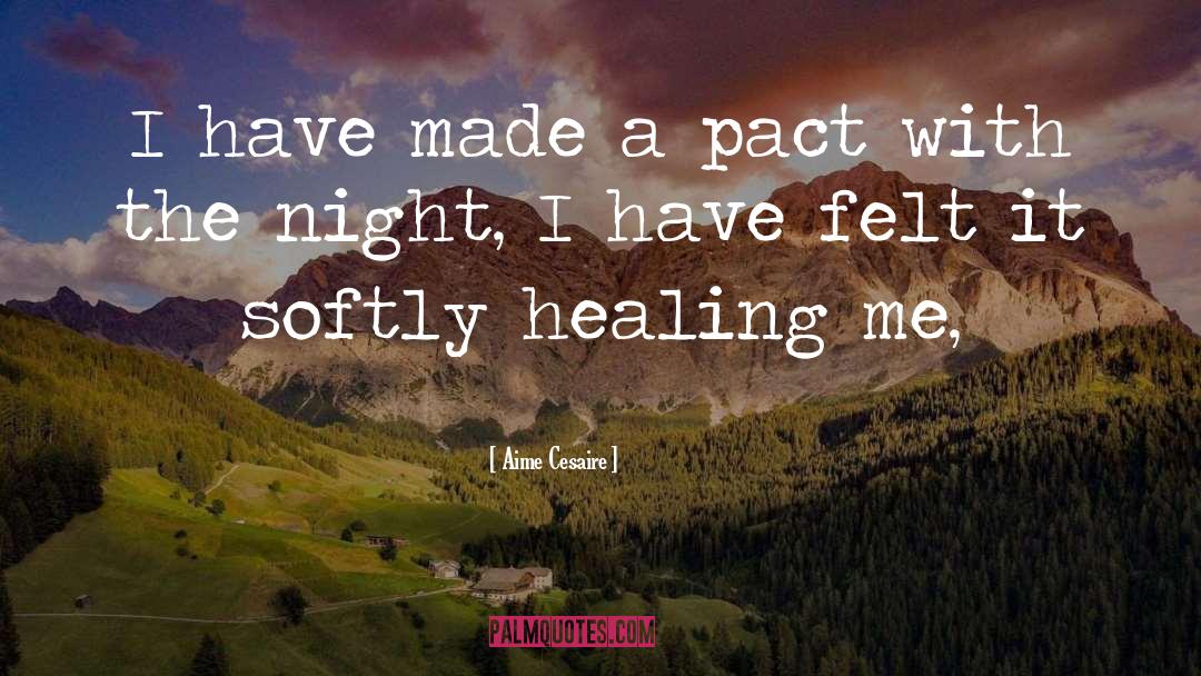 Aime Cesaire Quotes: I have made a pact