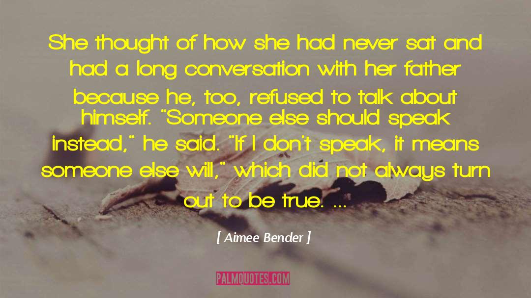 Aimee Bender Quotes: She thought of how she