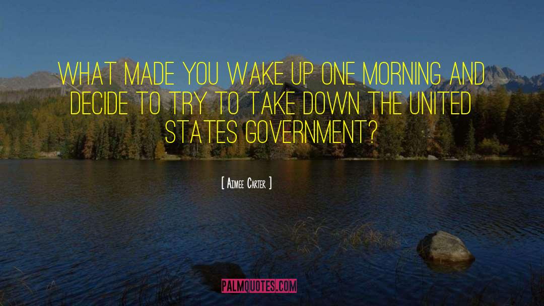 Aimee Carter Quotes: What made you wake up