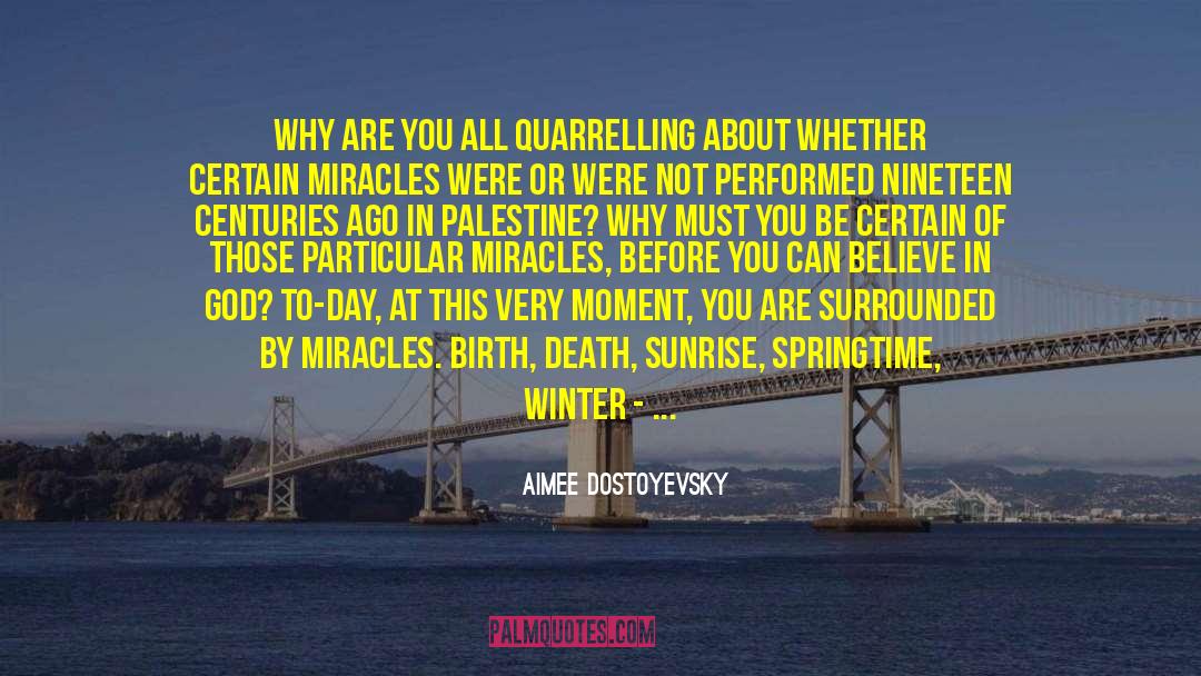 Aimee Dostoyevsky Quotes: Why are you all quarrelling